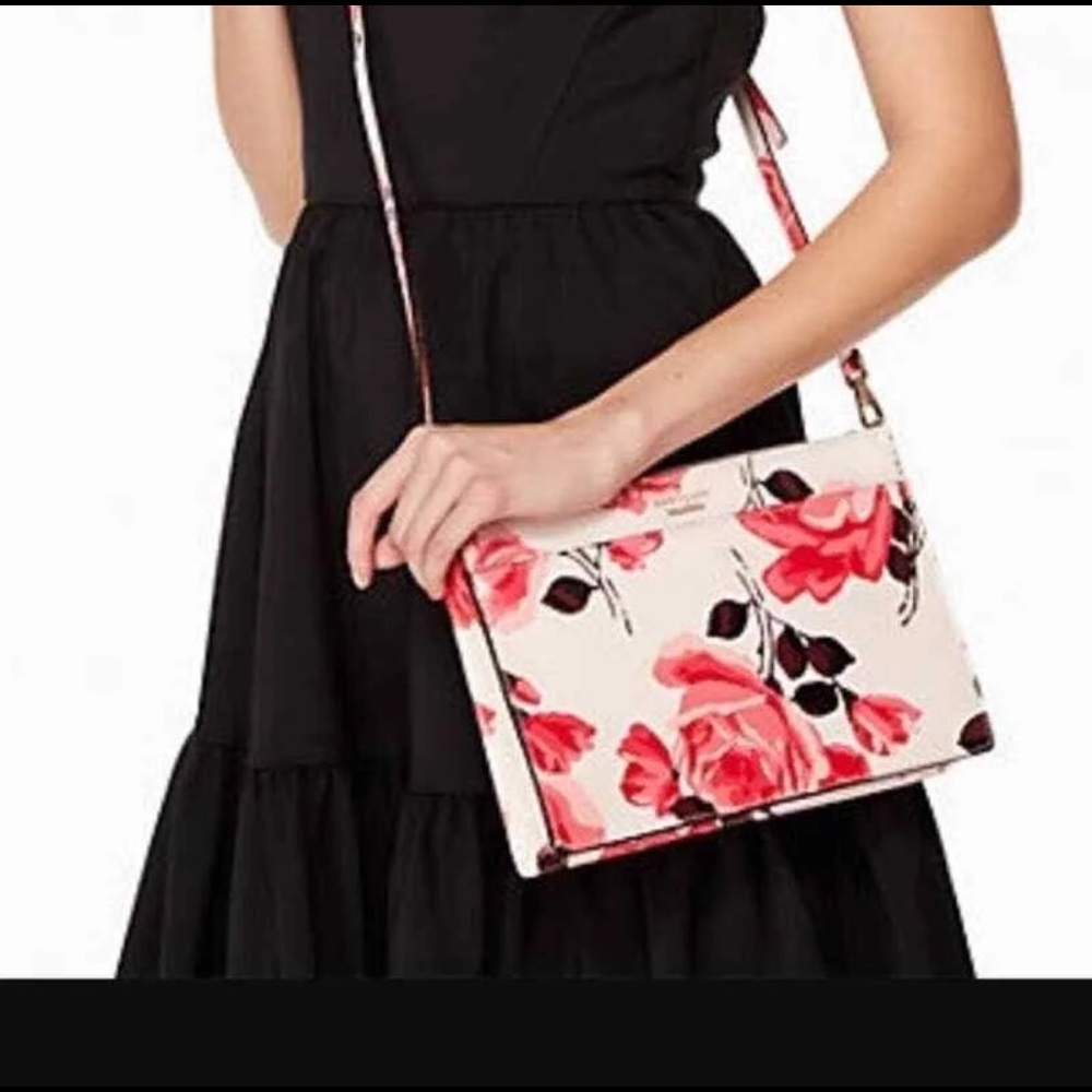 NEW- Kate Spade Purse Cameron Street in Roses. Clarise style. - Picture 2 of 3